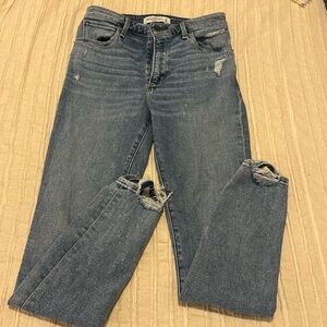 A&F Super Skinny Ankle High Rise